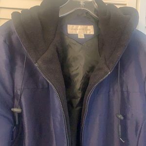 Vintage Jones New York Jacket w fleece lined hood